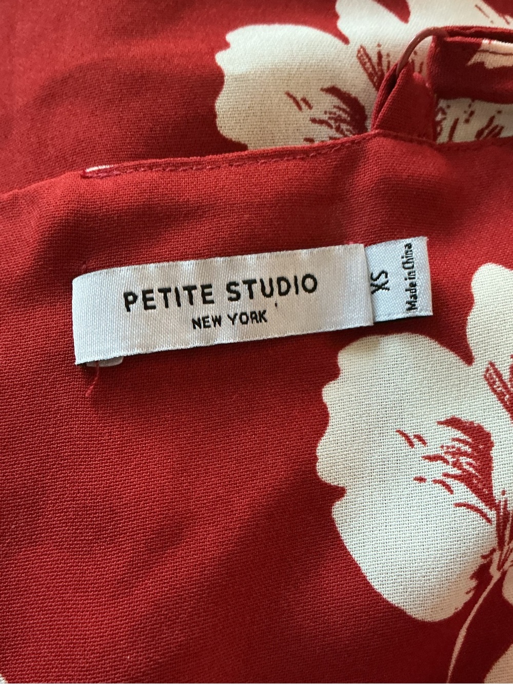 Petite Studio Floral Midi Slip Dress Red White XS 100% Viscose - Picture 5 of 6